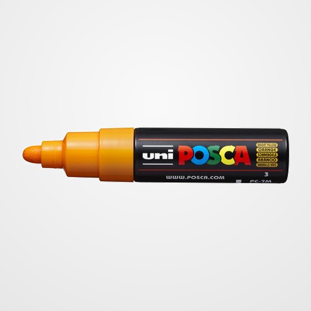 MARCADOR T.OPACA NO PERM. UNI POSCA  7,0 (PC-7M)  NARANJA MEDIO