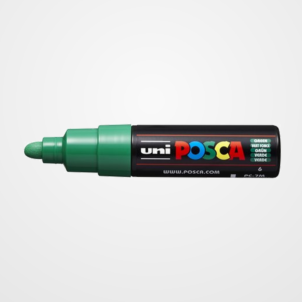 MARCADOR T.OPACA NO PERM. UNI POSCA  7,0 (PC-7M)  VERDE