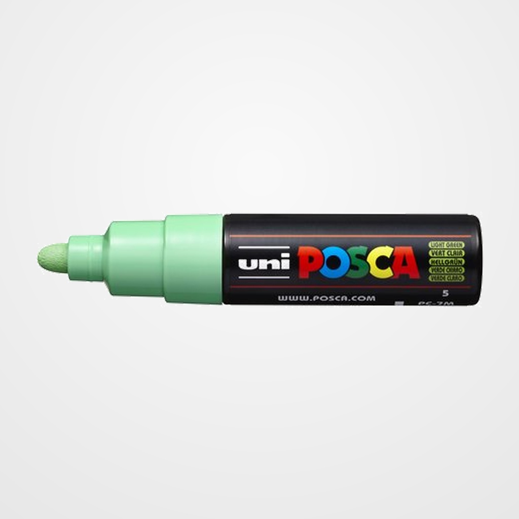 MARCADOR T.OPACA NO PERM. UNI POSCA  7,0 (PC-7M)  VERDE CLARO