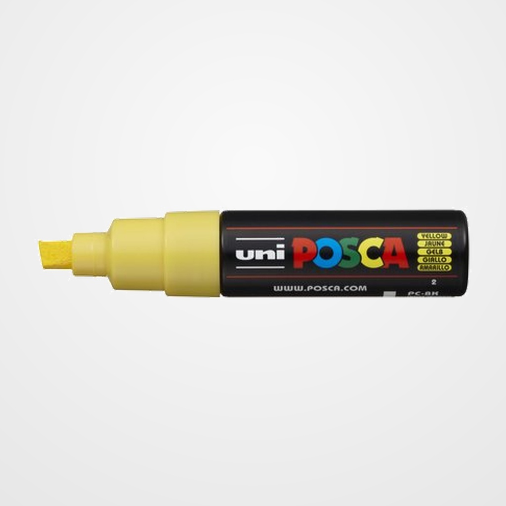 MARCADOR T.OPACA NO PERM. UNI POSCA  8,0 (PC-8K)  AMARILLO