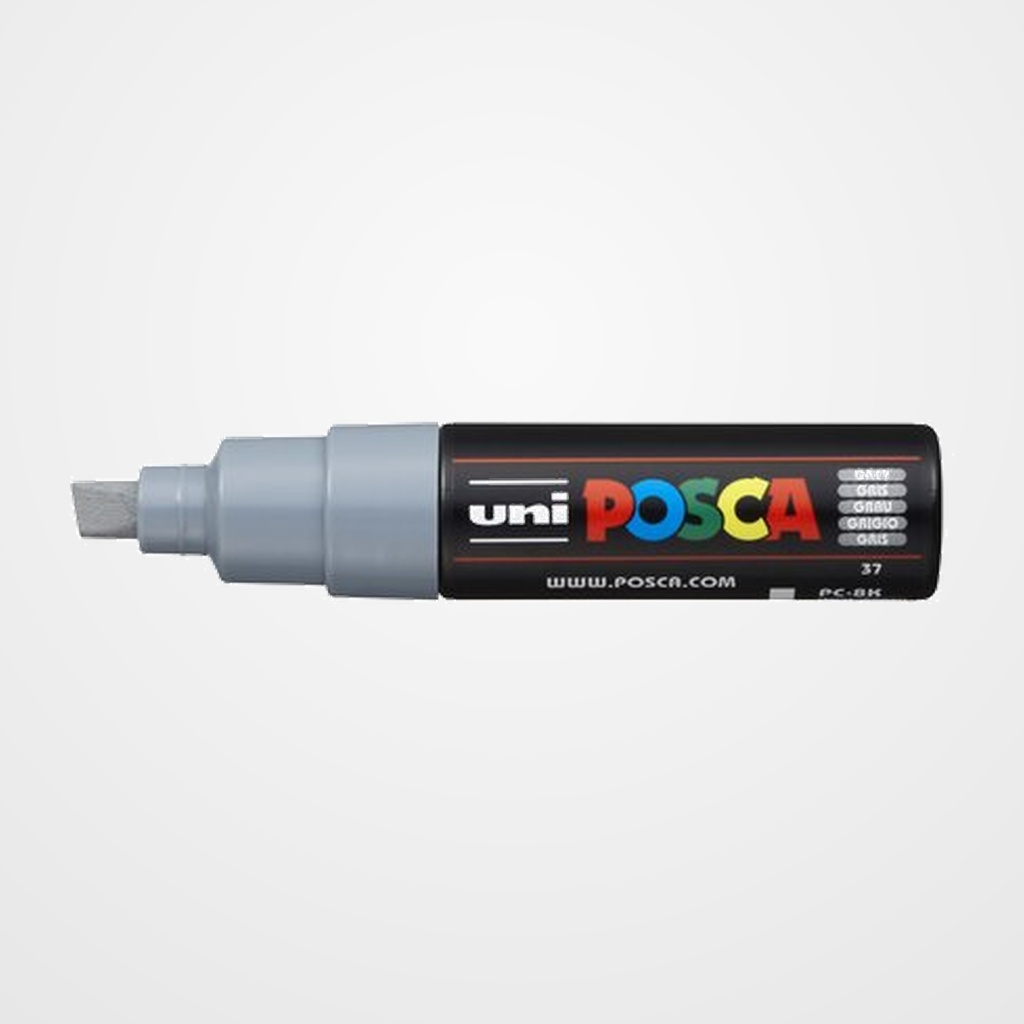 MARCADOR T.OPACA NO PERM. UNI POSCA  8,0 (PC-8K)  GRIS