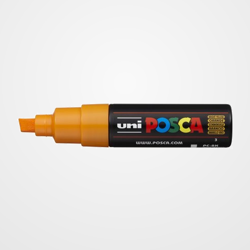 MARCADOR T.OPACA NO PERM. UNI POSCA  8,0 (PC-8K)  NARANJA MEDIO