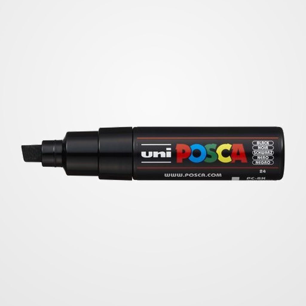 MARCADOR T.OPACA NO PERM. UNI POSCA  8,0 (PC-8K)  NEGRO