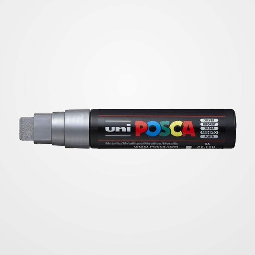 MARCADOR T.OPACA NO PERM. UNI POSCA 15,0 (PC-17K) PLATA