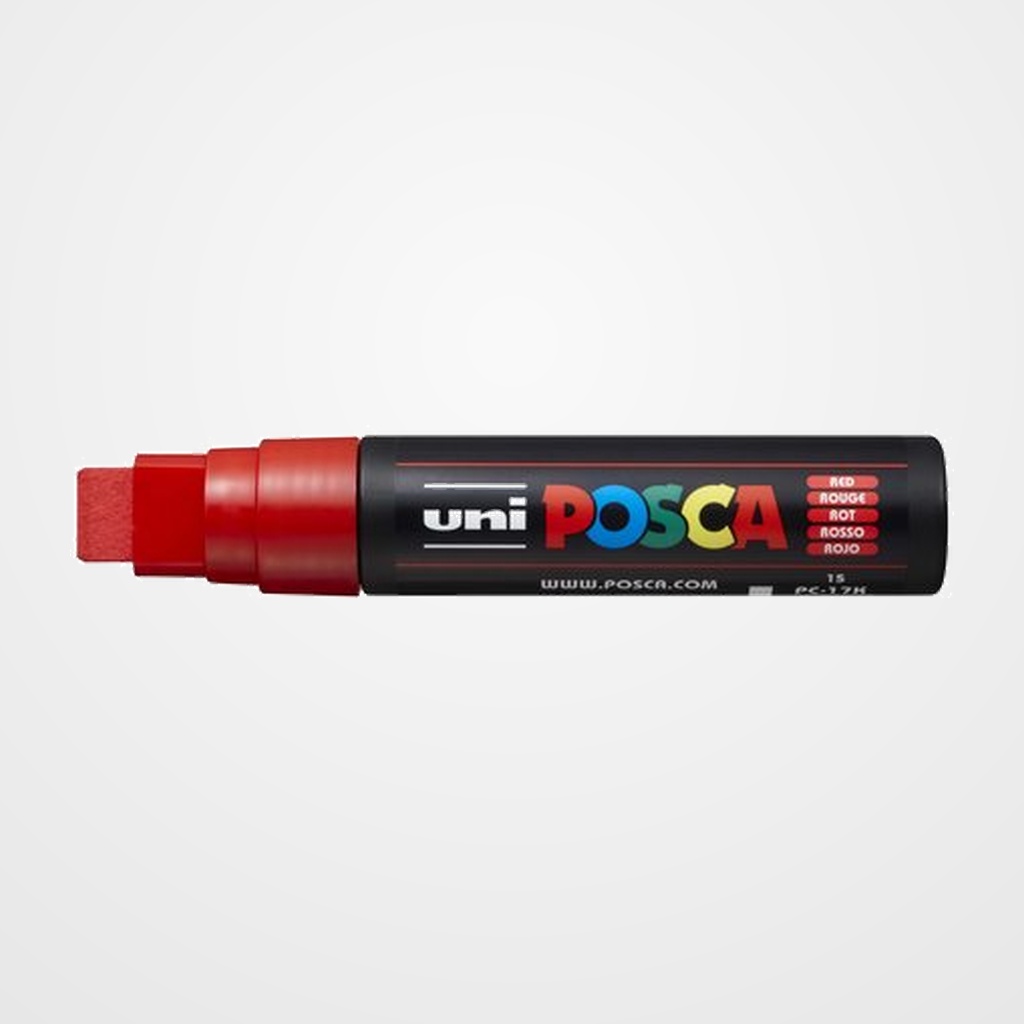 MARCADOR T.OPACA NO PERM. UNI POSCA 15,0 (PC-17K) ROJO