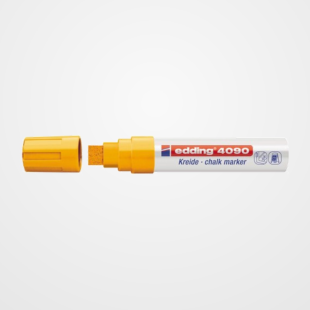 MARCADOR TIZA LIQUIDA EDDING 4090 BISELADO  NARANJA NEON