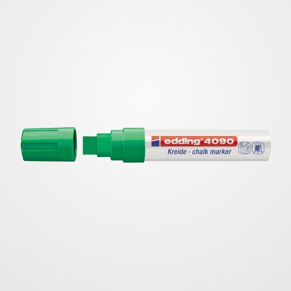 MARCADOR TIZA LIQUIDA EDDING 4090 BISELADO  VERDE