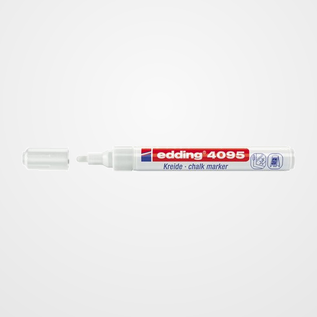 MARCADOR TIZA LIQUIDA EDDING 4095 CONICO BLANCO