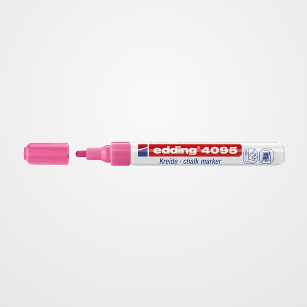 MARCADOR TIZA LIQUIDA EDDING 4095 CONICO ROSA NEON