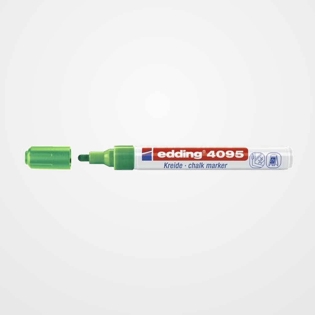 MARCADOR TIZA LIQUIDA EDDING 4095 CONICO VERDE