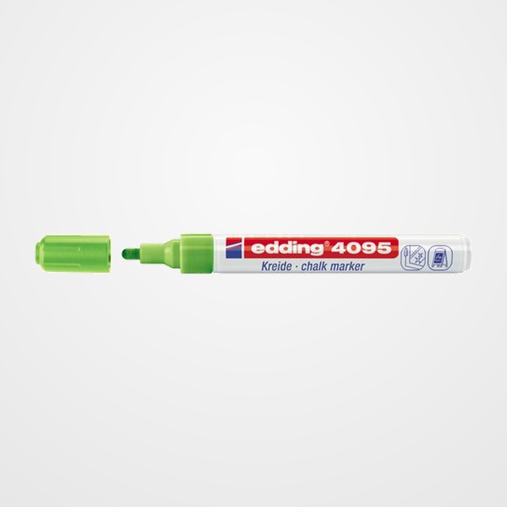 MARCADOR TIZA LIQUIDA EDDING 4095 CONICO VERDE CLARO