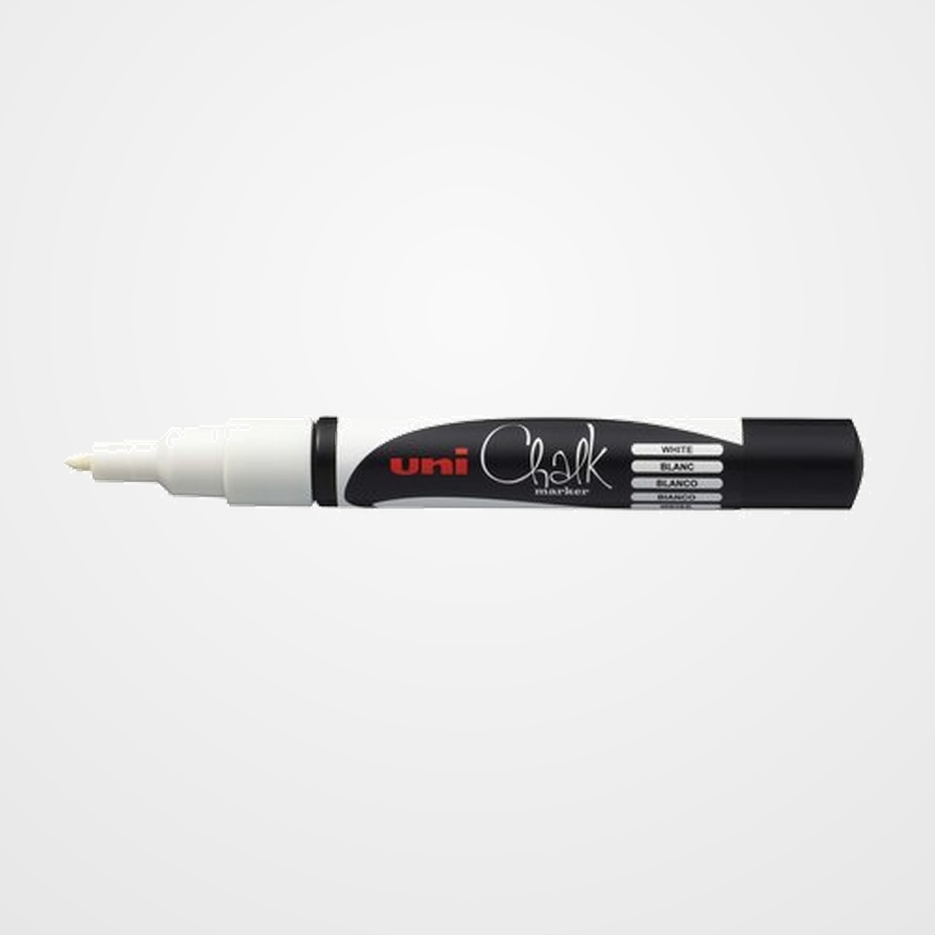 MARCADOR TIZA LIQUIDA UNI-BALL CHALK MARKER (PWE-3MS) 0,7 mm BLANCO
