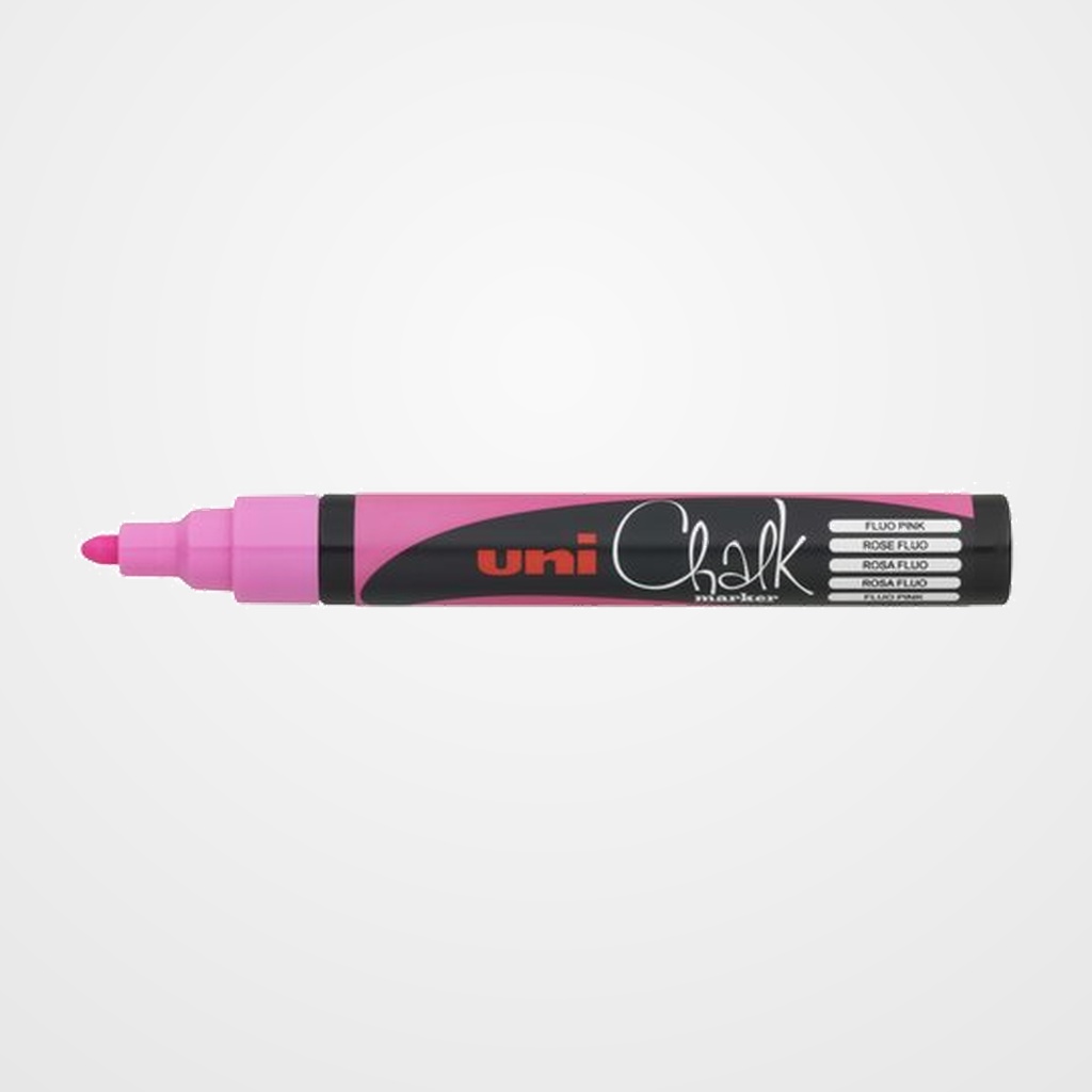 MARCADOR TIZA LIQUIDA UNI-BALL CHALK MARKER (PWE-5M) 1,8-2,5 mm ROSA