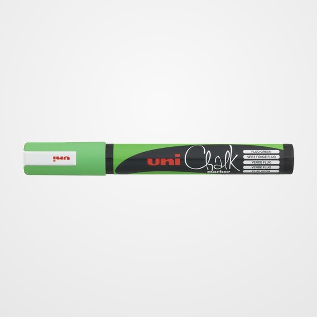 MARCADOR TIZA LIQUIDA UNI-BALL CHALK MARKER (PWE-5M) 1,8-2,5 mm VERDE