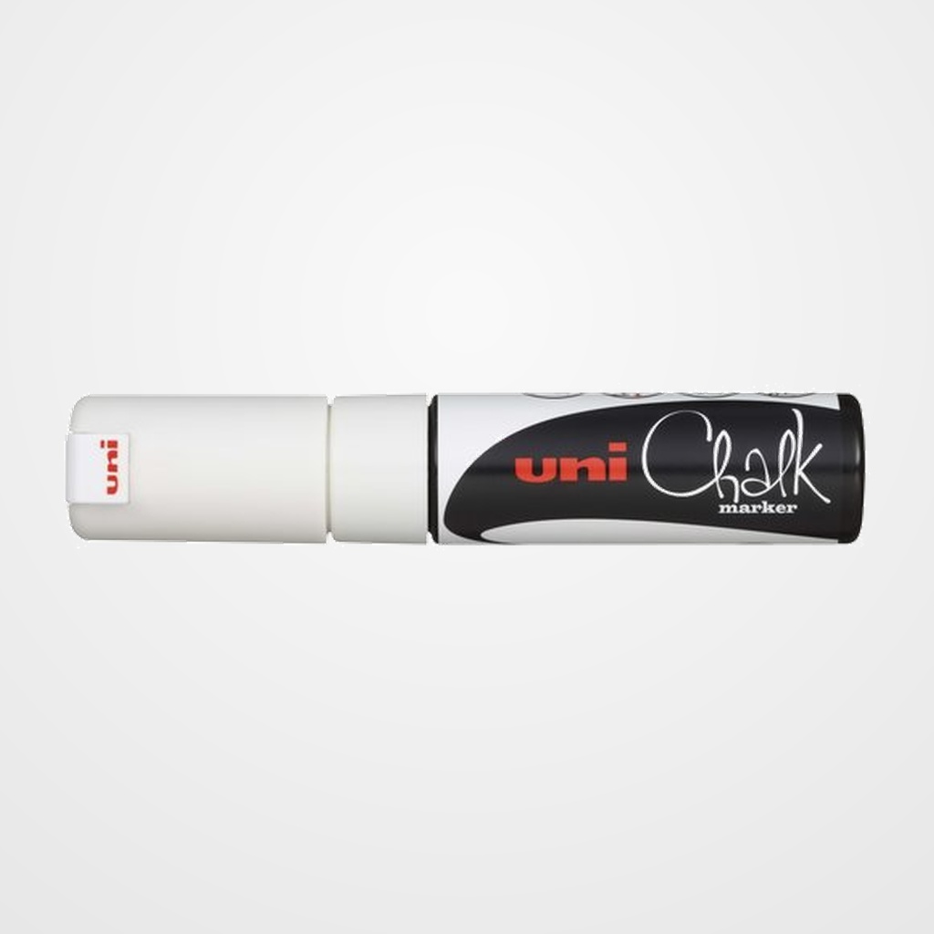 MARCADOR TIZA LIQUIDA UNI-BALL CHALK MARKER (PWE-8K) 8.0 mm BLANCO