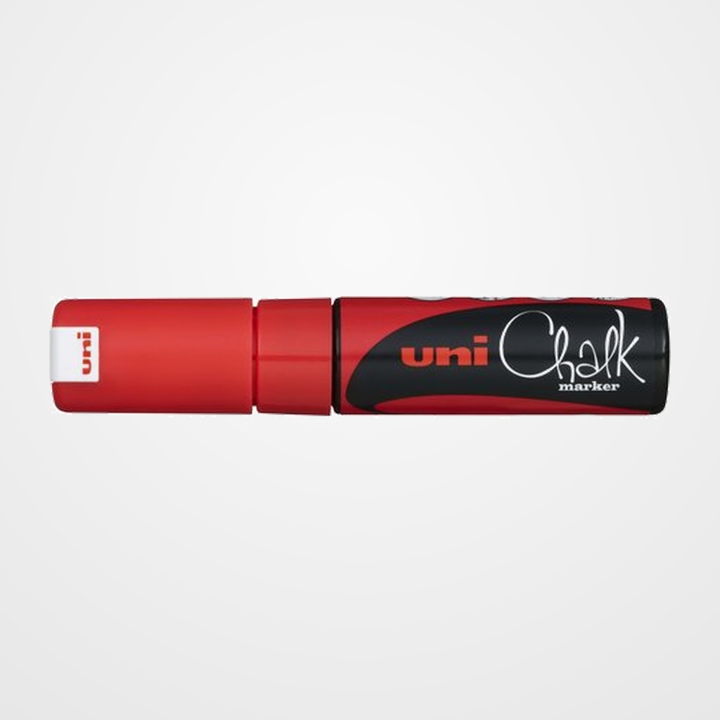 MARCADOR TIZA LIQUIDA UNI-BALL CHALK MARKER (PWE-8K) 8.0 mm ROJO