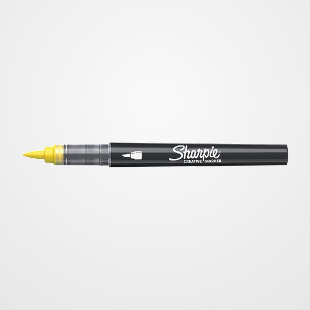 ROTULADOR SHARPIE CREATIVE ACRYLIC PUNTA PINCEL AMARILLO