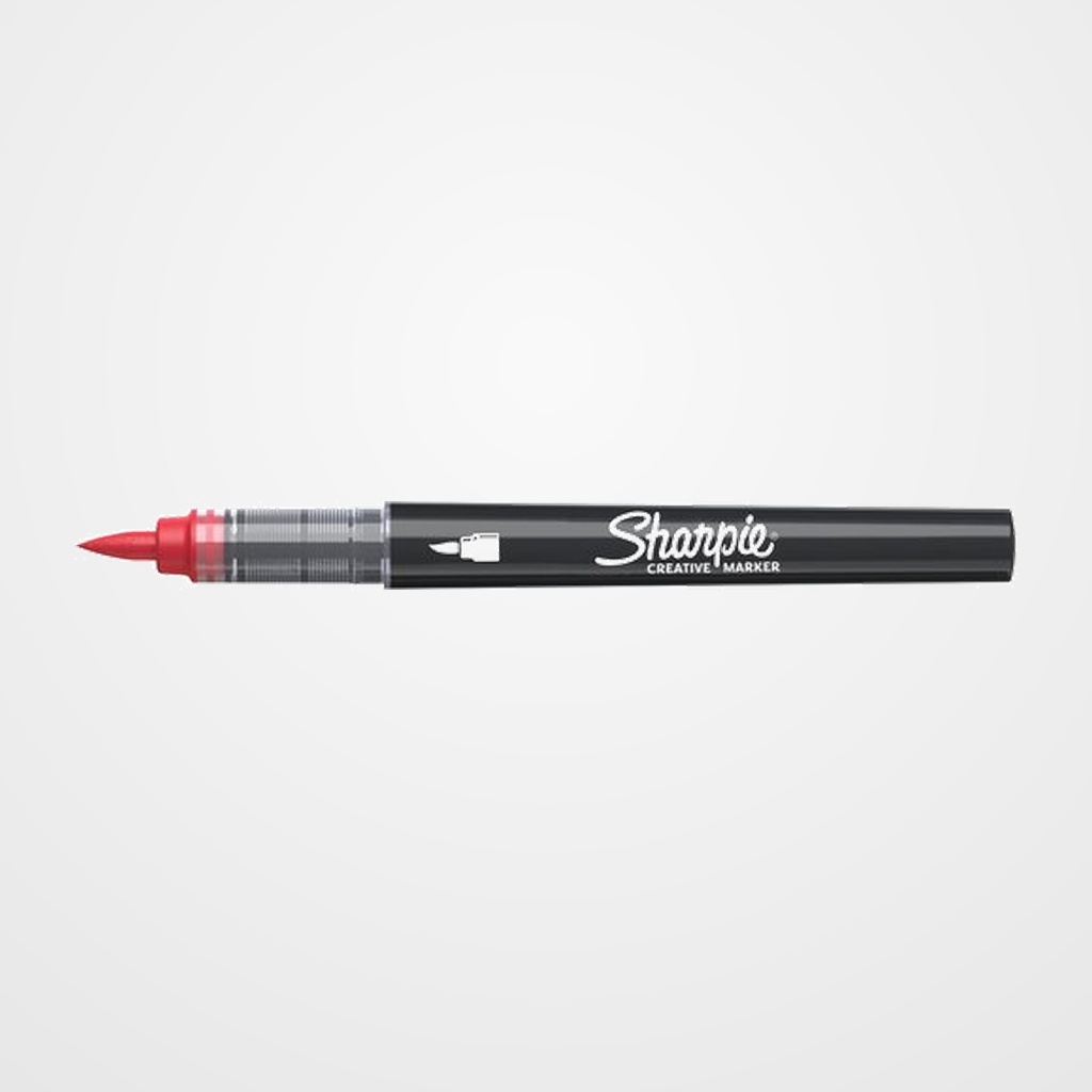 ROTULADOR SHARPIE CREATIVE ACRYLIC PUNTA PINCEL ROJO