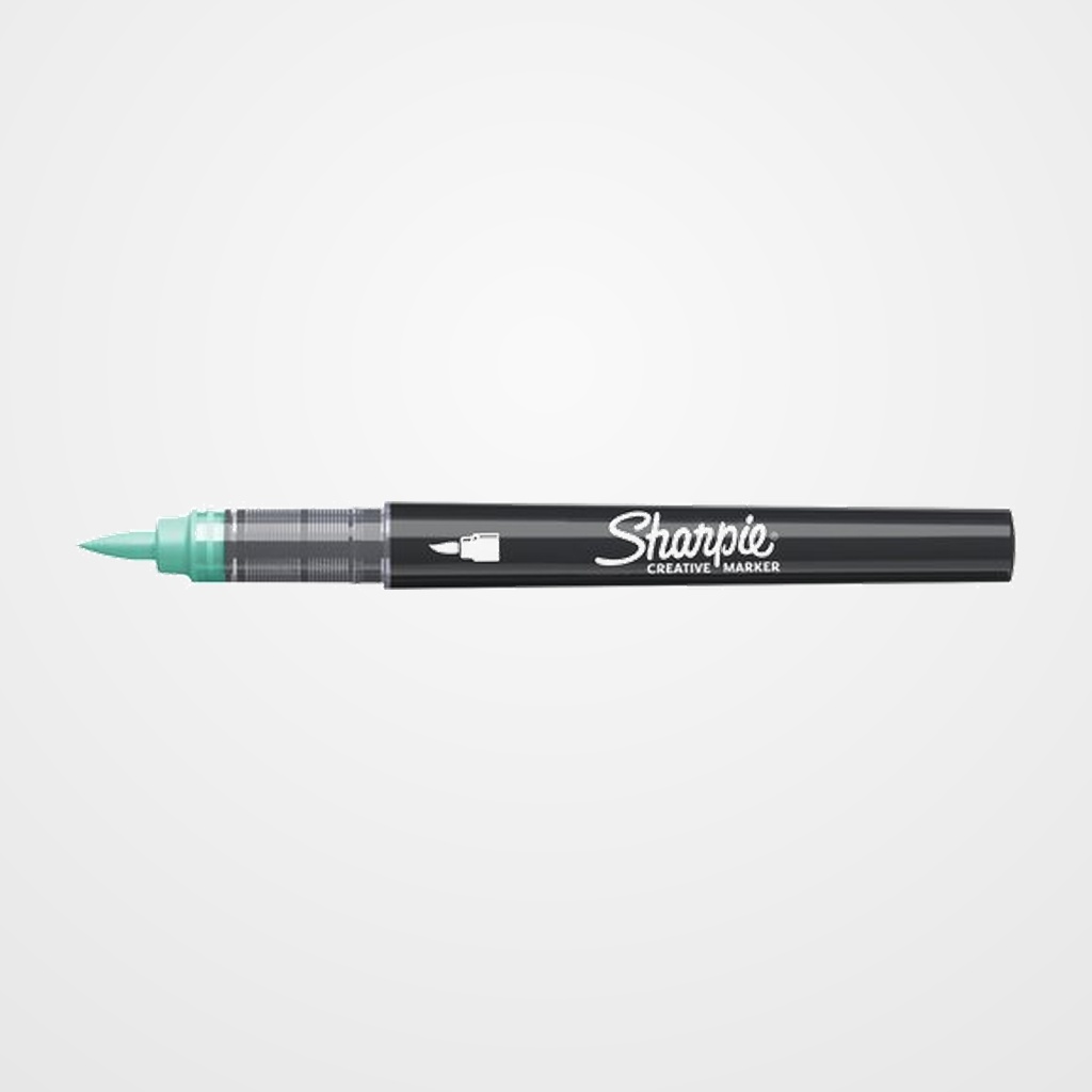 ROTULADOR SHARPIE CREATIVE ACRYLIC PUNTA PINCEL VERDE PASTEL