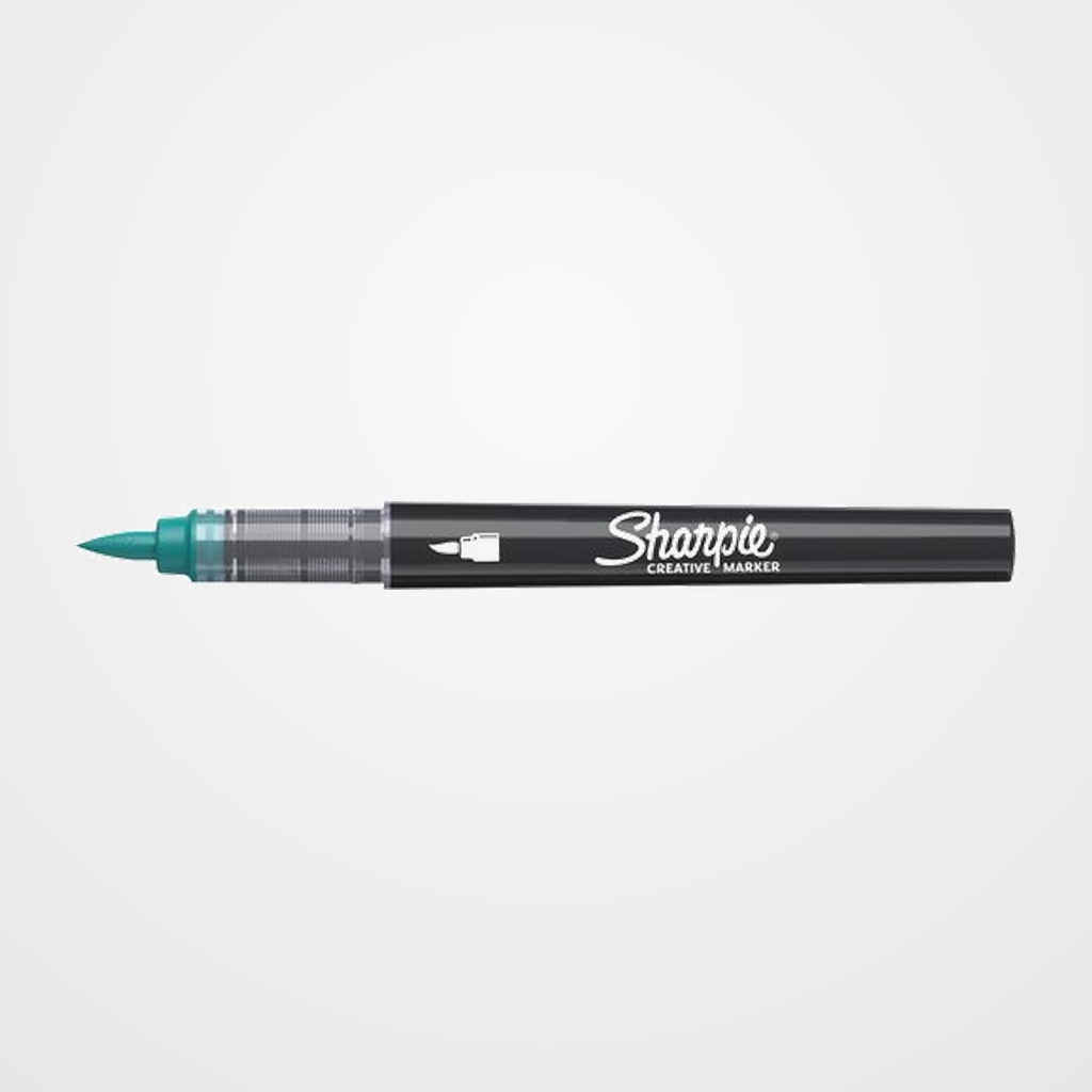 ROTULADOR SHARPIE CREATIVE ACRYLIC PUNTA PINCEL VERDE-AZUL