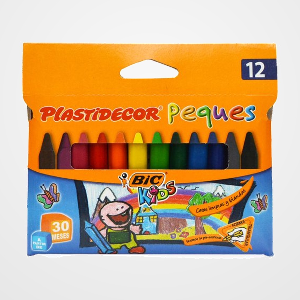 CERAS PLASTIDECOR PEQUES ESTUCHE 12 UDS