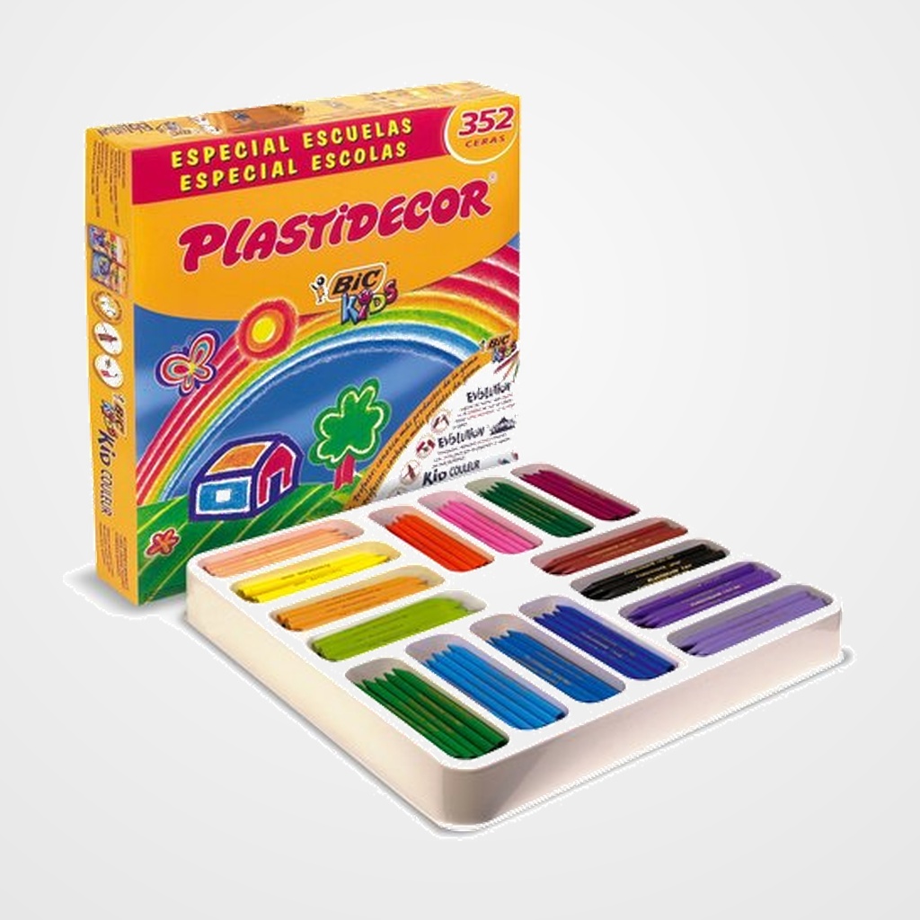 CERAS PLASTIDECOR CAJA 352 UNIDADES