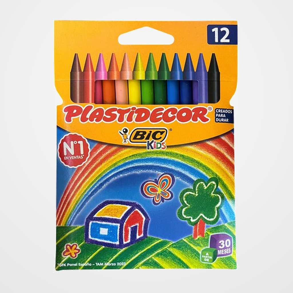 CERAS PLASTIDECOR ESTUCHE DE 12