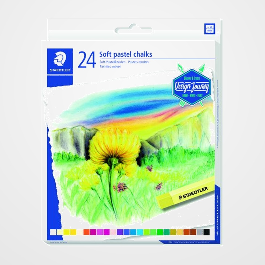 CERAS PASTEL STAEDTLER 2430 DESIGN JOURNEY SUAVES ESTUCHE de 24