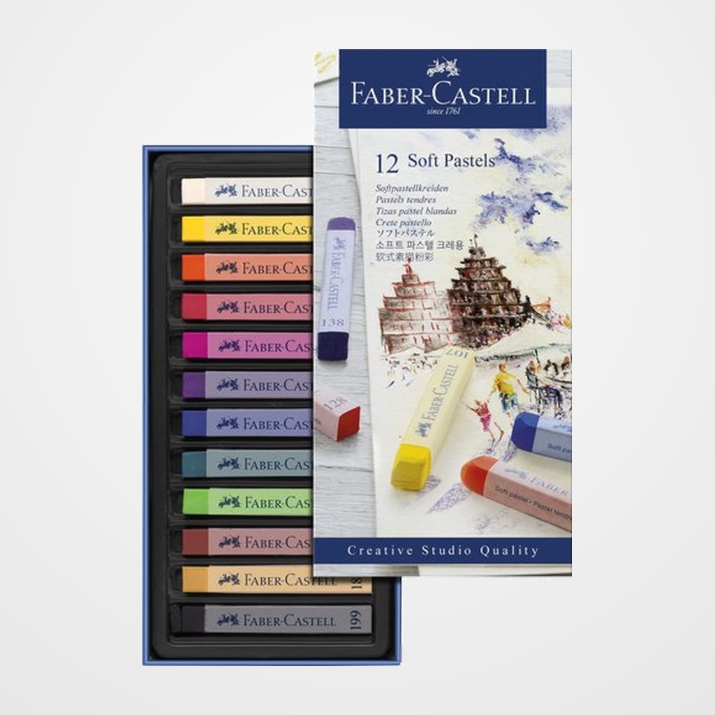 TIZA GOLDFABER PASTEL BLANDO CAJA de 12