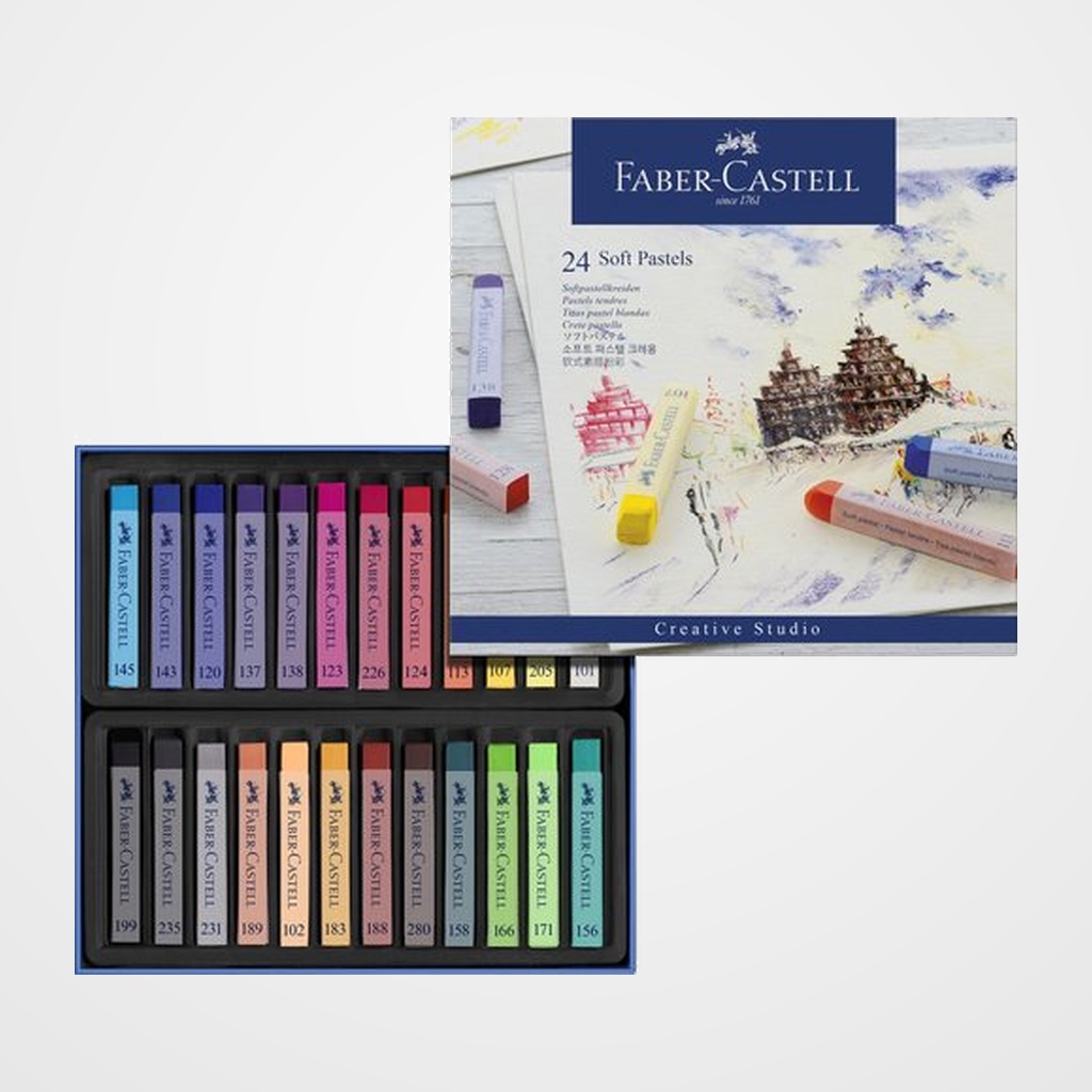 TIZA GOLDFABER PASTEL BLANDO CAJA de 24
