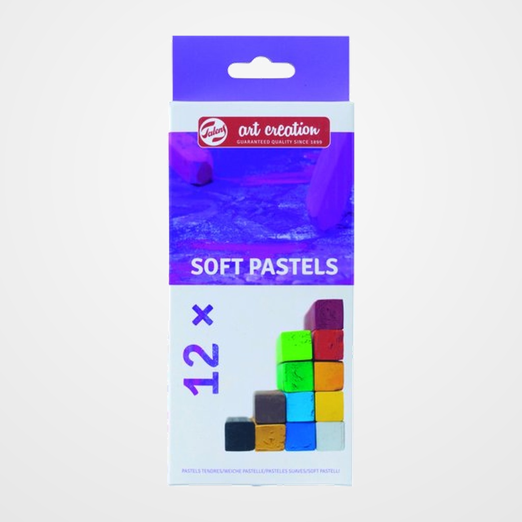 CERAS PASTEL TALENS ART CREATION SUAVES BARRAS CUADRADAS CAJA de 12