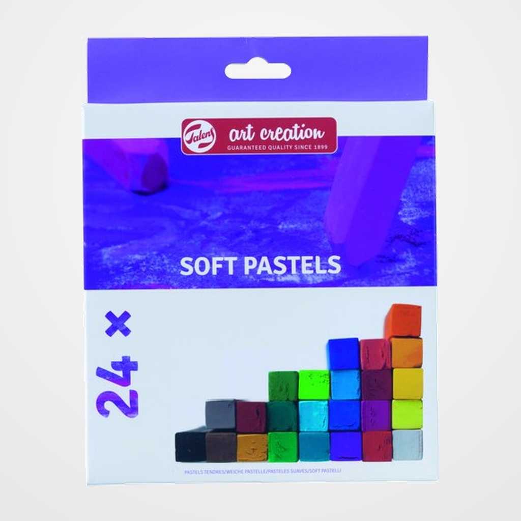CERAS PASTEL TALENS ART CREATION SUAVES BARRAS CUADRADAS CAJA de 24