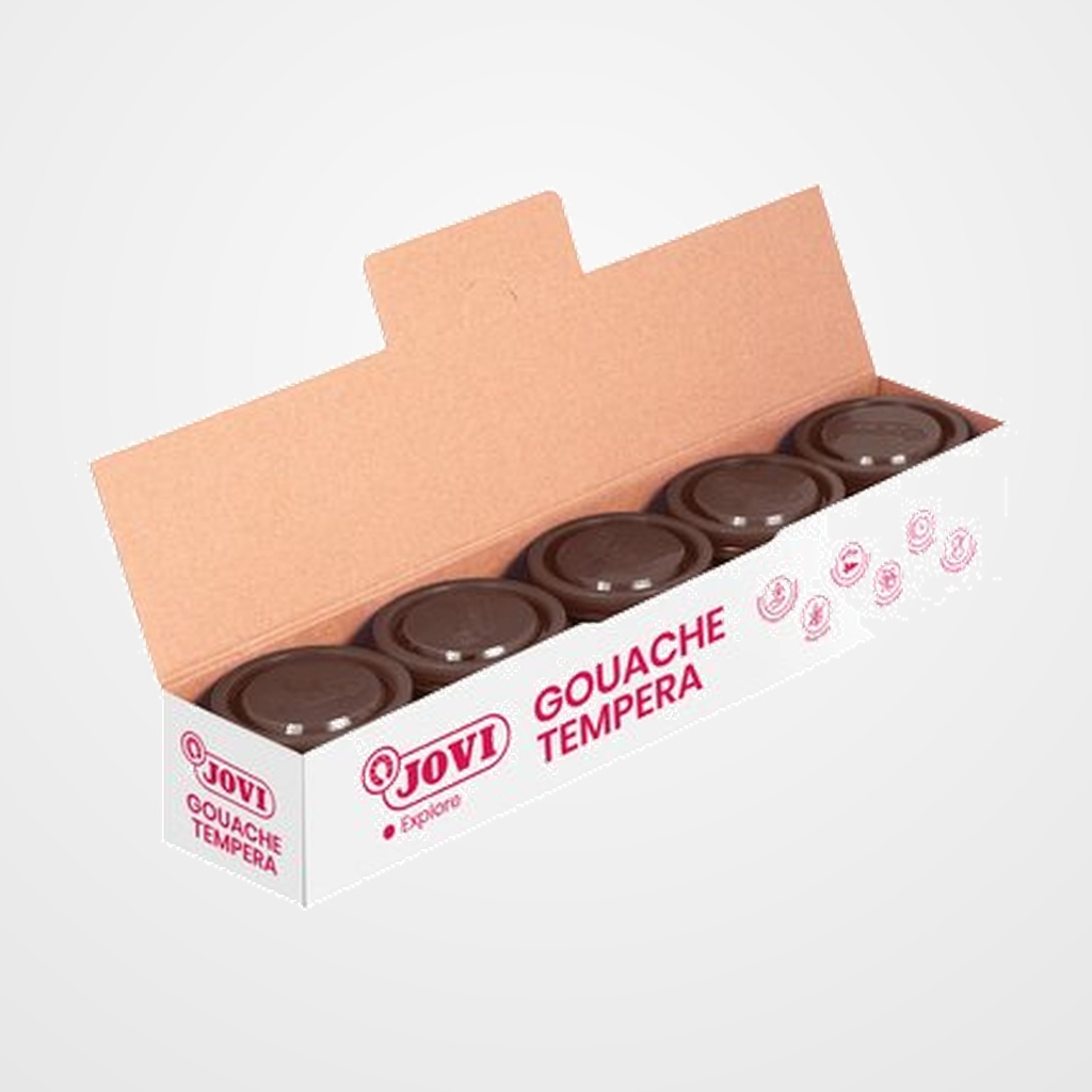 TEMPERA JOVI  35 ml (bote)  MARRON