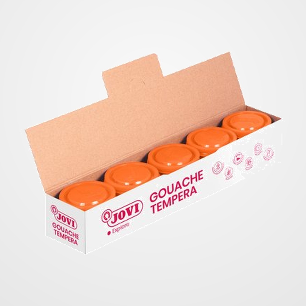 TEMPERA JOVI  35 ml (bote)  NARANJA