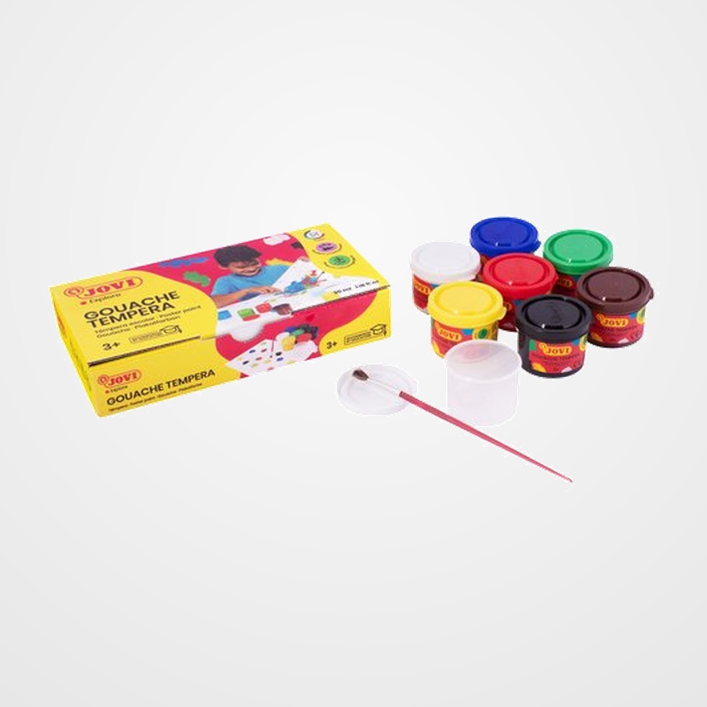 TEMPERA JOVI  35 ml (bote) ESTUCHE de  7