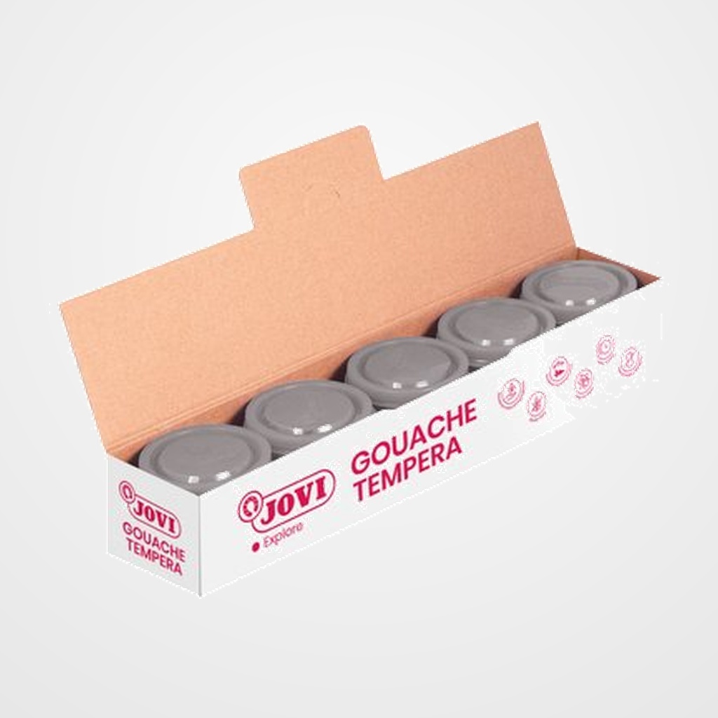 TEMPERA JOVI  35 ml (bote) PLATA