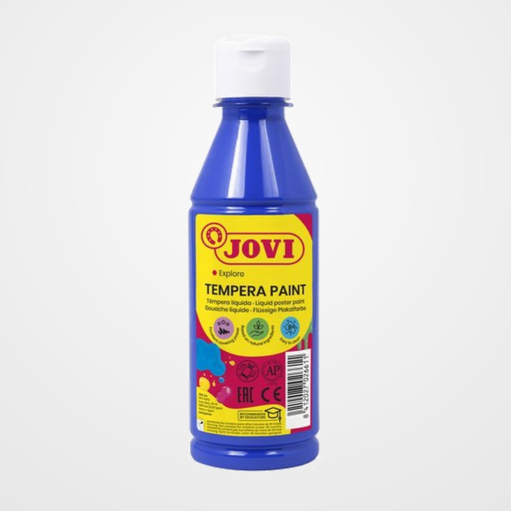TEMPERA JOVI LIQUIDA  250 ml (botella) AZUL ULTRAMAR