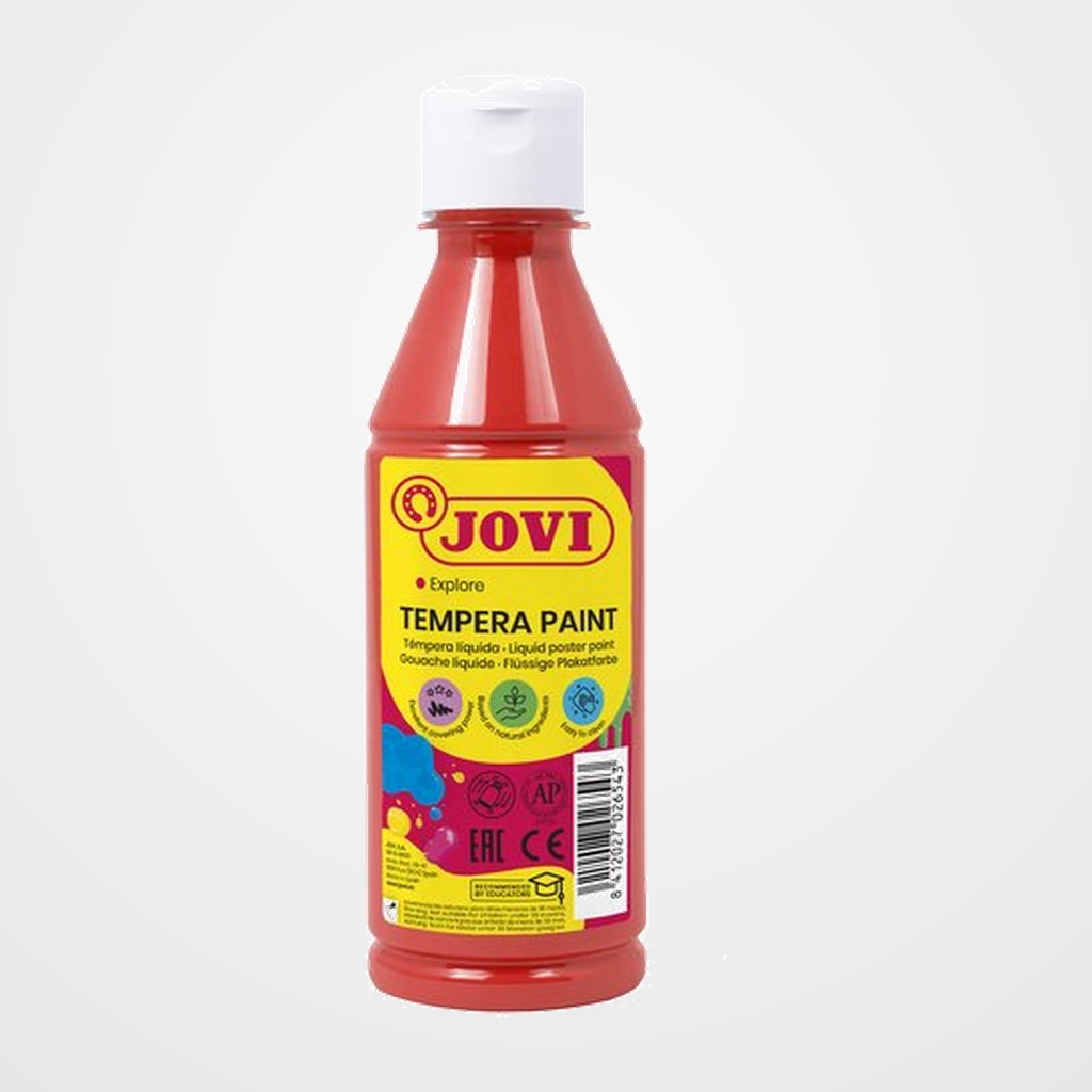 TEMPERA JOVI LIQUIDA  250 ml (botella) BERMELLON