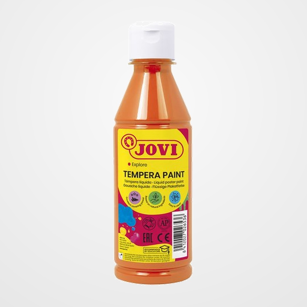 TEMPERA JOVI LIQUIDA  250 ml (botella) NARANJA