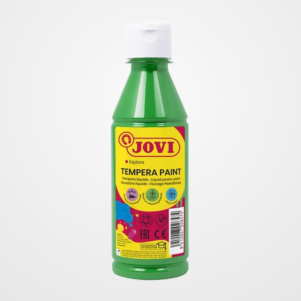 TEMPERA JOVI LIQUIDA  250 ml (botella) VERDE MEDIO