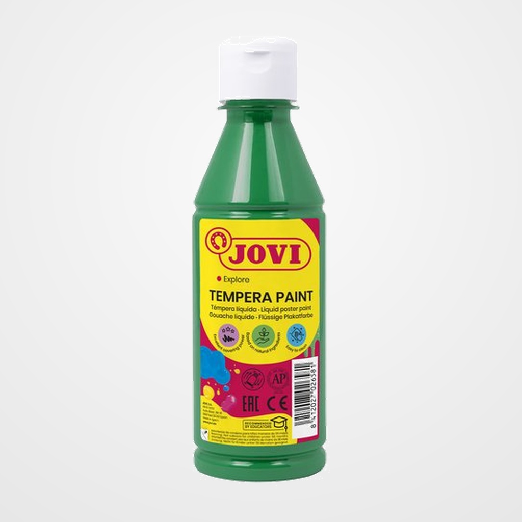 TEMPERA JOVI LIQUIDA  250 ml (botella) VERDE OSCURO