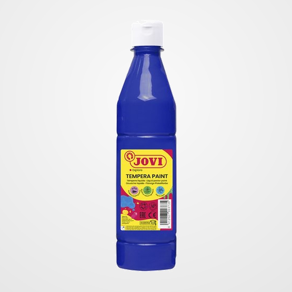 TEMPERA JOVI LIQUIDA  500 ml (botella) AZUL ULTRAMAR