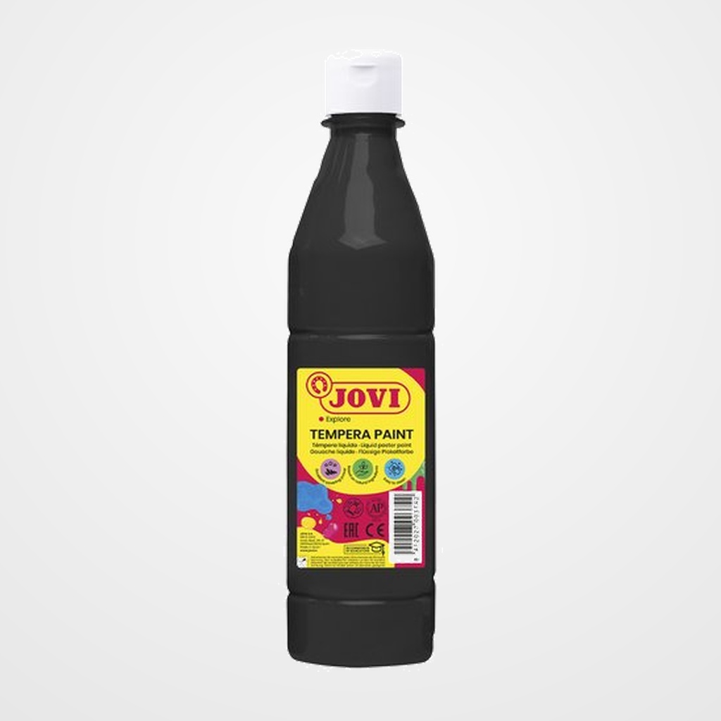 TEMPERA JOVI LIQUIDA  500 ml (botella) NEGRO