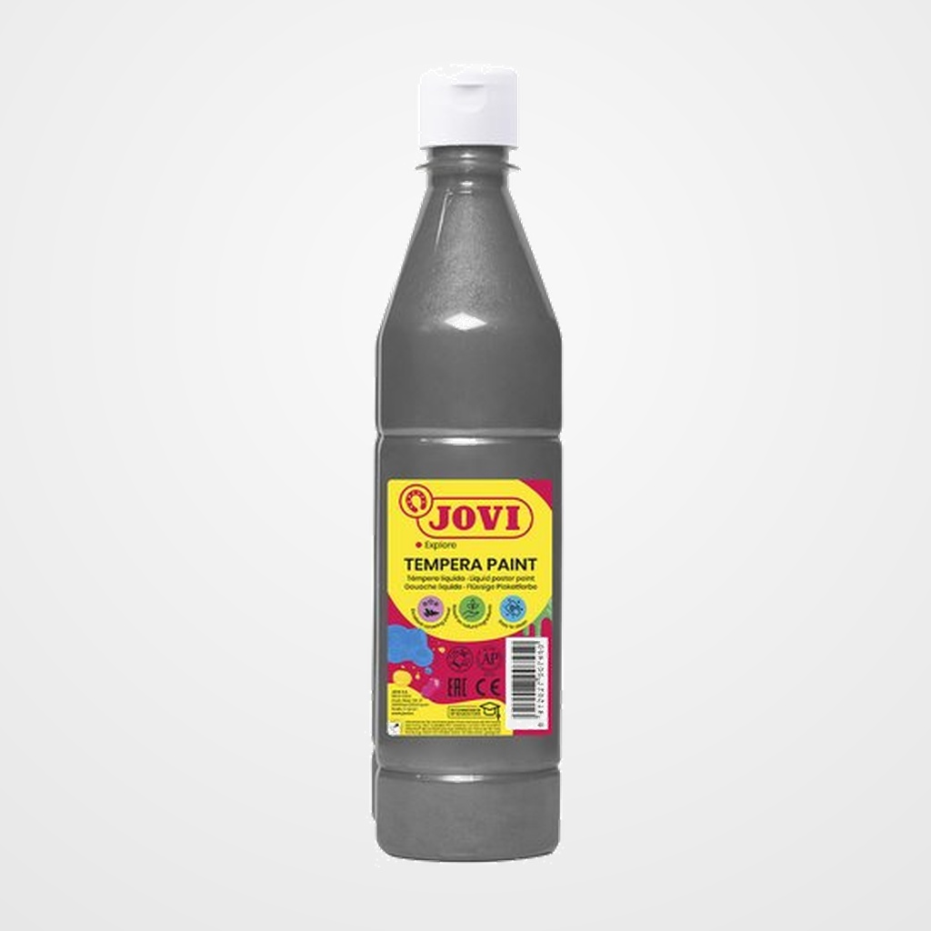 TEMPERA JOVI LIQUIDA  500 ml (botella) PLATA