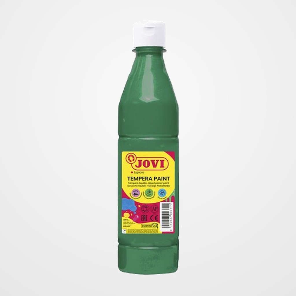 TEMPERA JOVI LIQUIDA  500 ml (botella) VERDE OSCURO