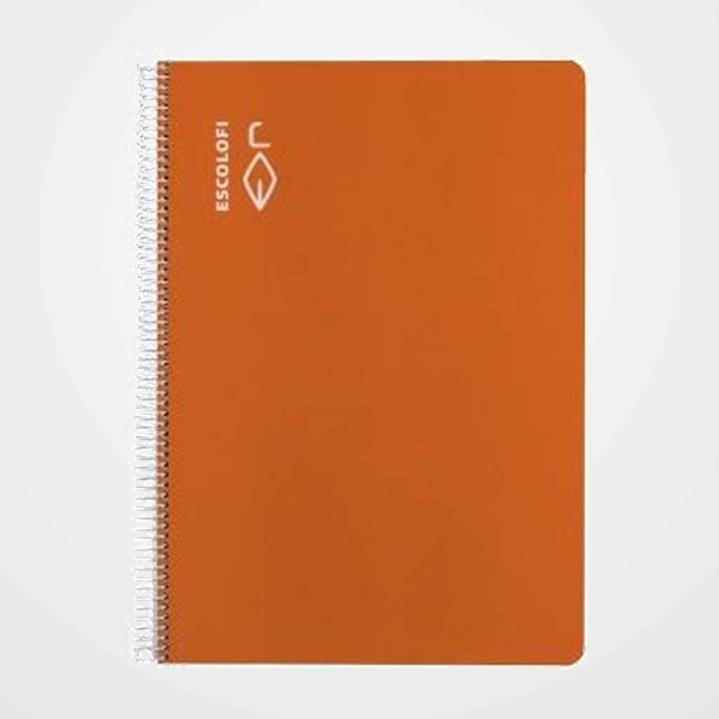 BLOC ESCOLOFI tapa DURA Fº 50h CUADRIC.6x6 70g NARANJA