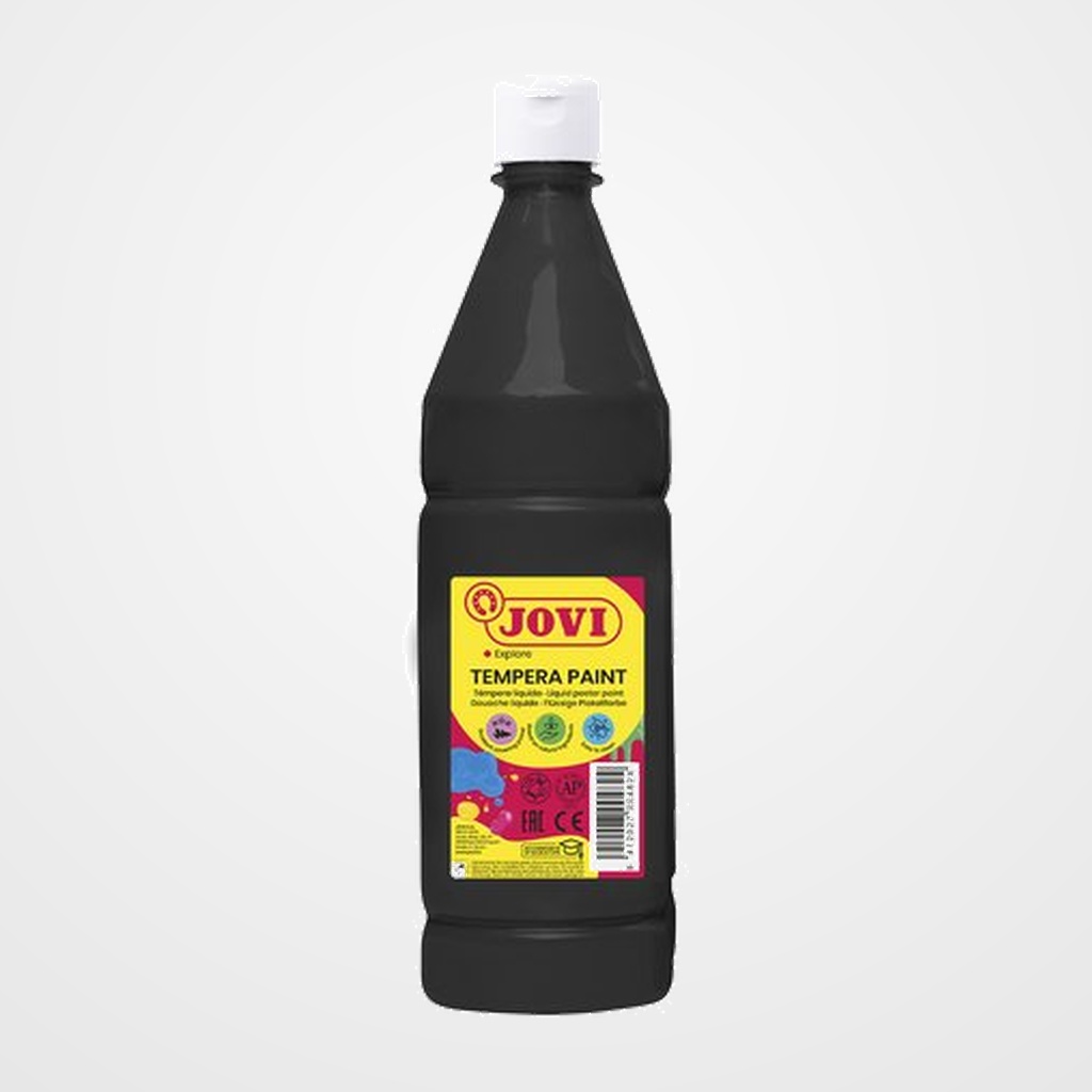 TEMPERA JOVI LIQUIDA 1000 ml (botella) NEGRO