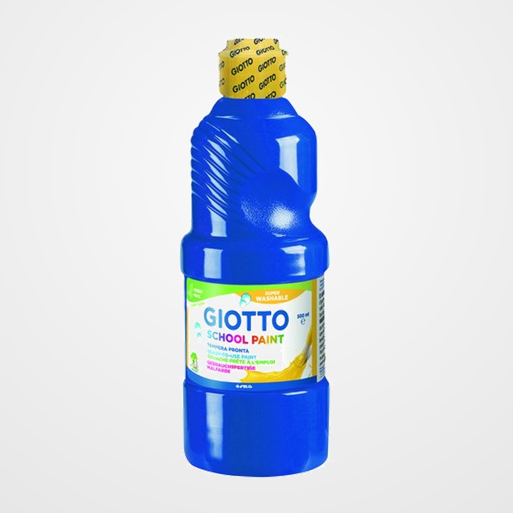 TEMPERA GIOTTO MAS LAVABLE LIQUIDA 500 ml (botella) AZUL MARINO