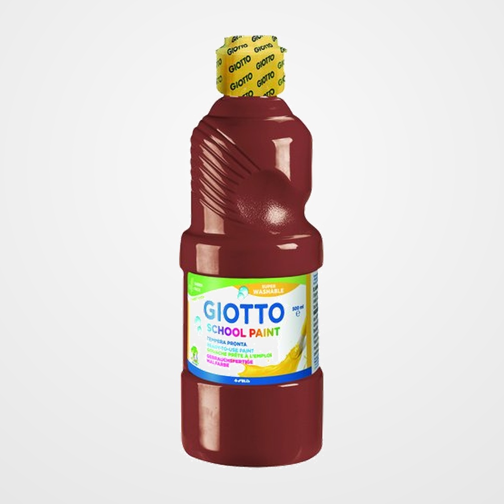 TEMPERA GIOTTO MAS LAVABLE LIQUIDA 500 ml (botella) CASTAÑO