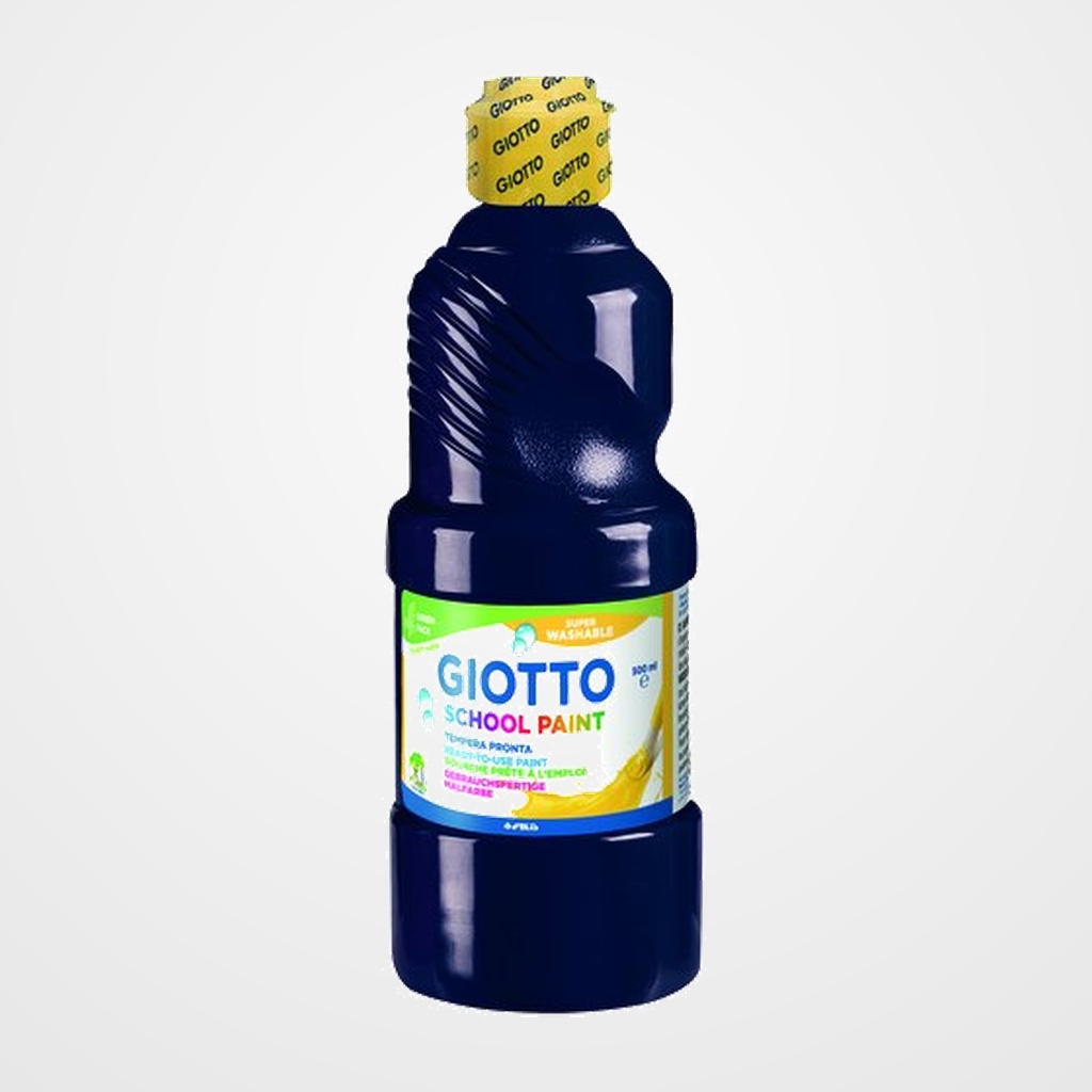 TEMPERA GIOTTO MAS LAVABLE LIQUIDA 500 ml (botella) NEGRO